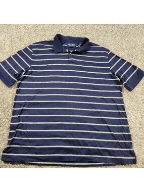 Polo Golf Ralph Lauren Polo Shirt Mens XL Blue Striped Pima Cotton